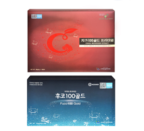 3개월 집중관리프로그램 2종세트 (차가100골드프리미엄 500g + 후코100골드 500g)